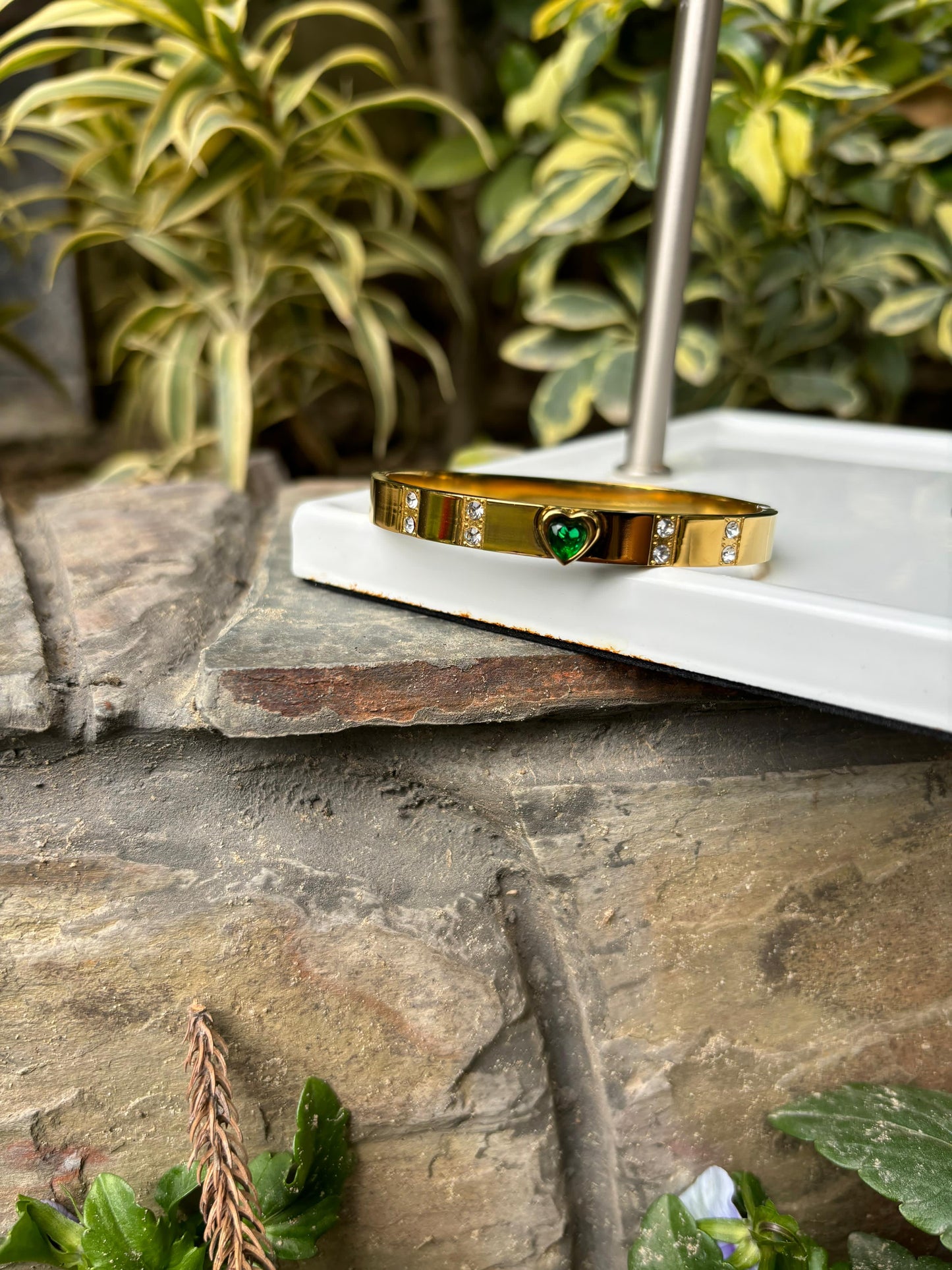 Emerald Heart Bracelet