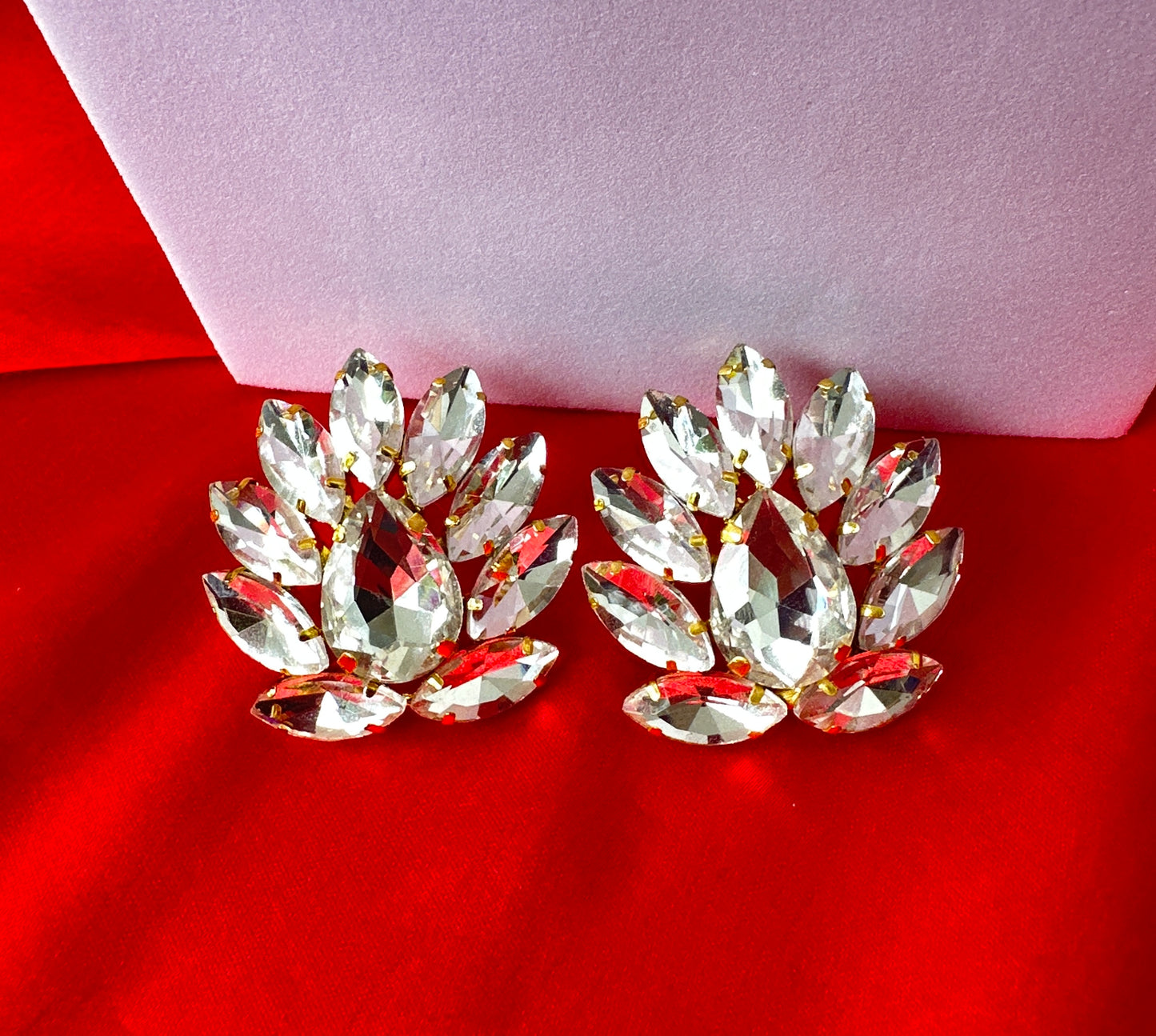 Silver Crystal Earrings