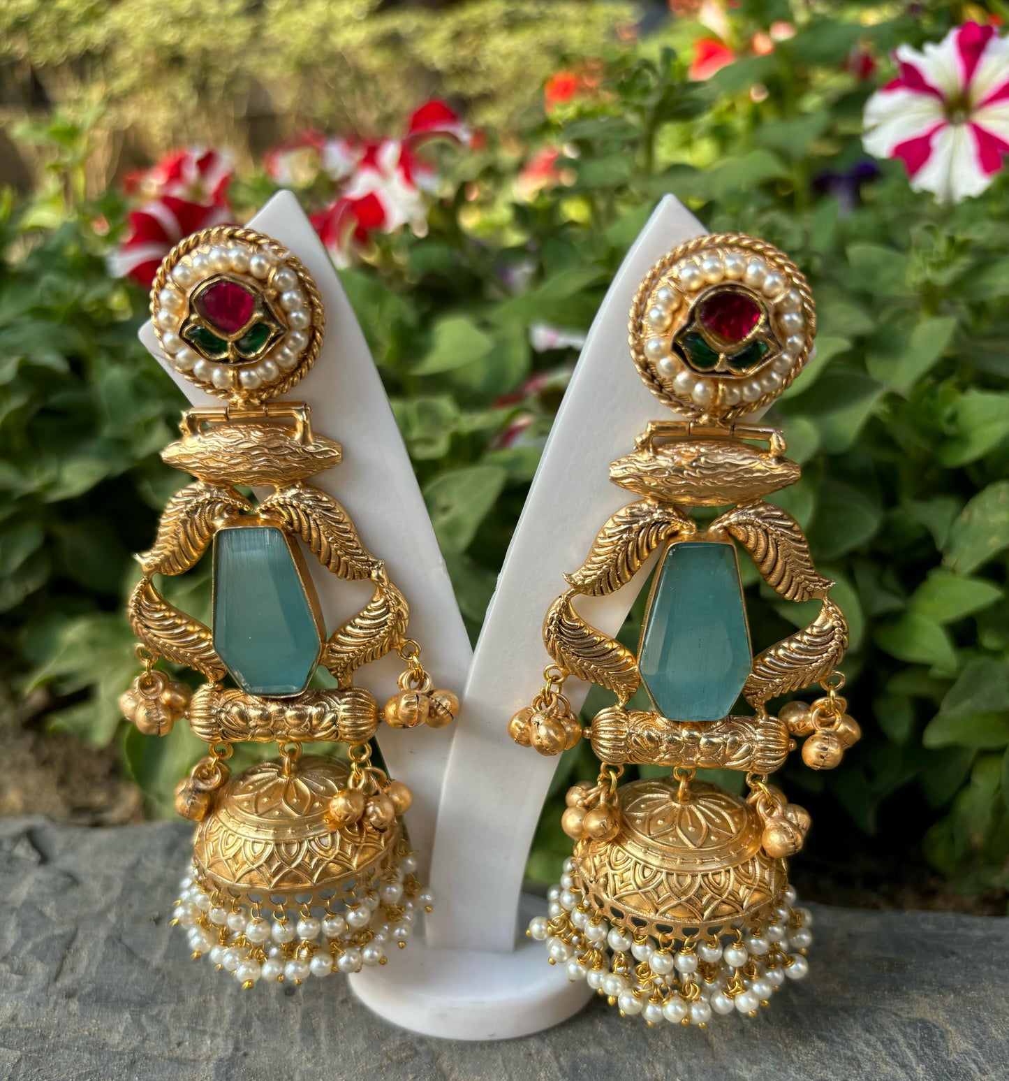 Mashrum Brass Earrings