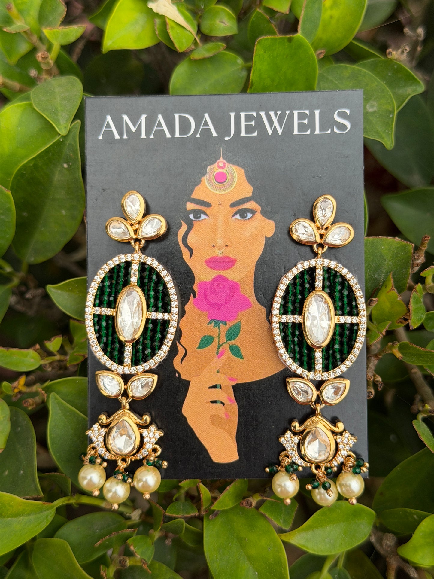 Real looking Beaded Earrings