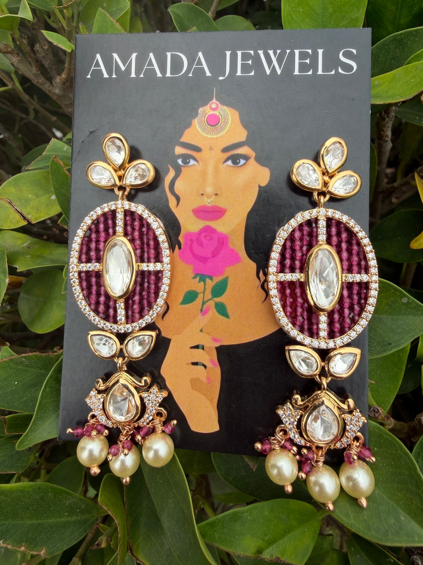 Real looking Beaded Earrings