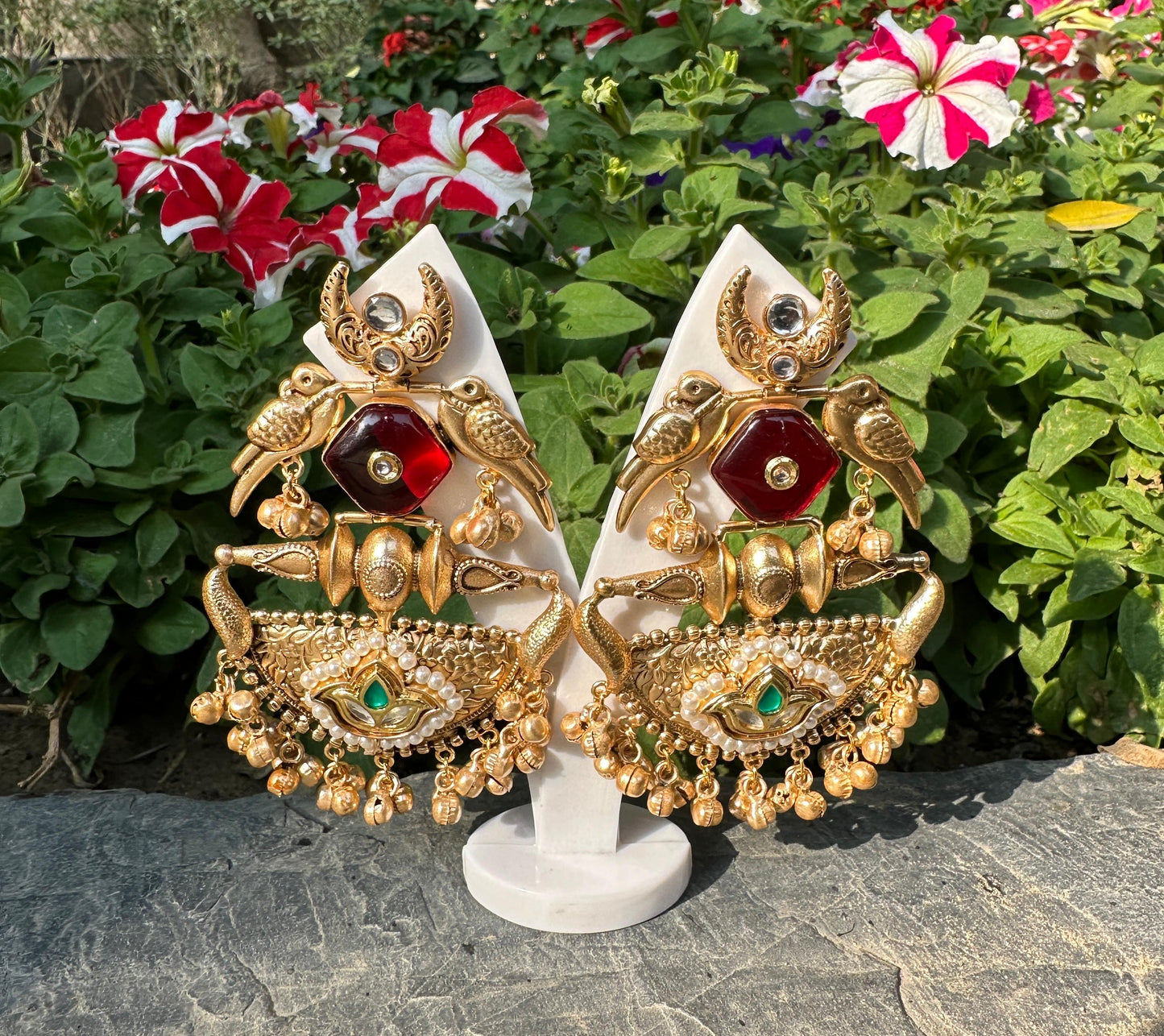 Kaneeza Brass Earrings