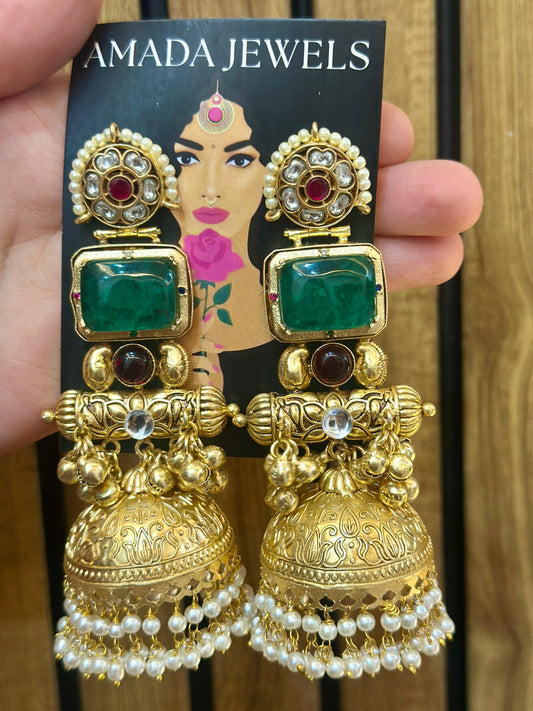Reba Brass Earrings