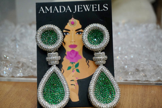 Akira Emerald Earrings