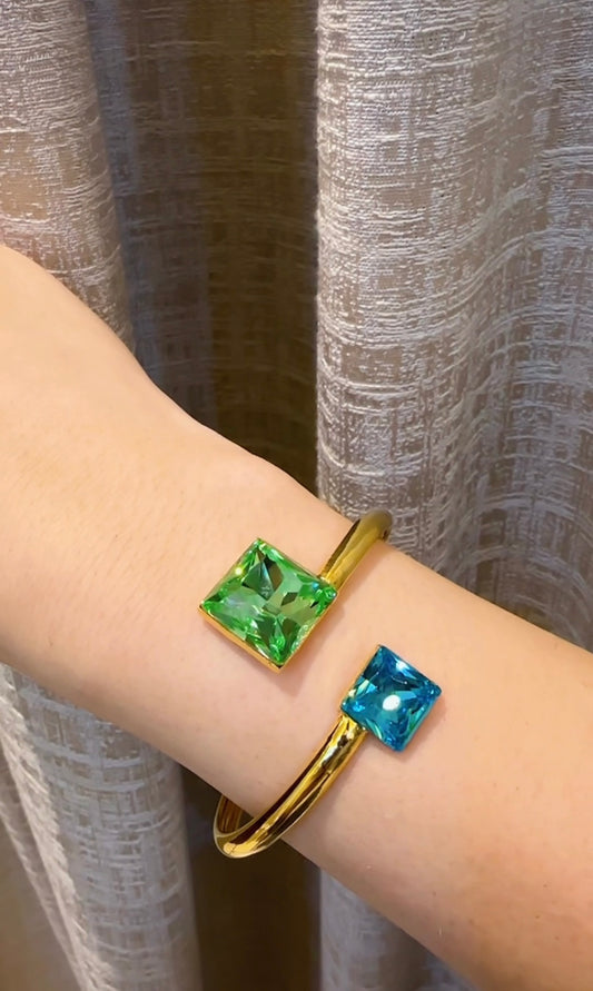 Two tone classy bracelet